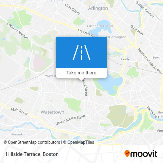 Hillside Terrace map