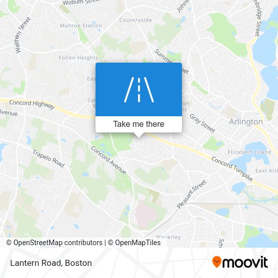 Mapa de Lantern Road