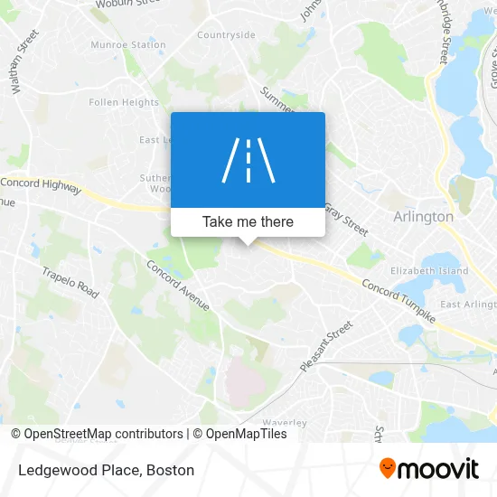 Ledgewood Place map