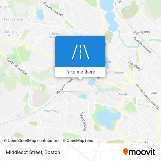 Middlecot Street map