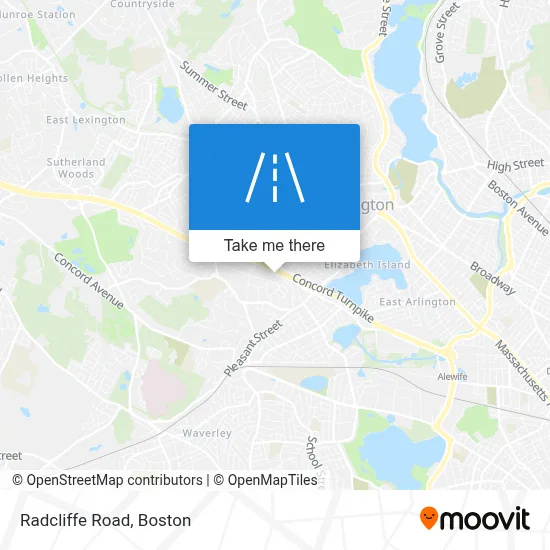 Radcliffe Road map