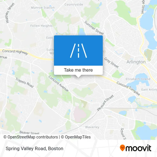 Spring Valley Road map