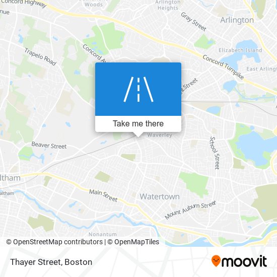 Thayer Street map