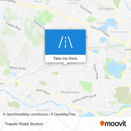 Trapelo Road map
