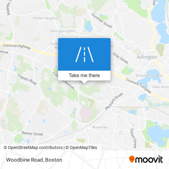 Woodbine Road map