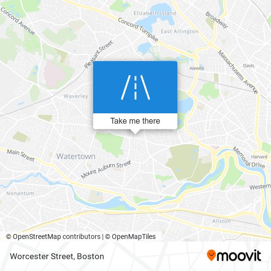 Mapa de Worcester Street