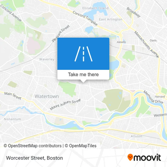 Worcester Street map