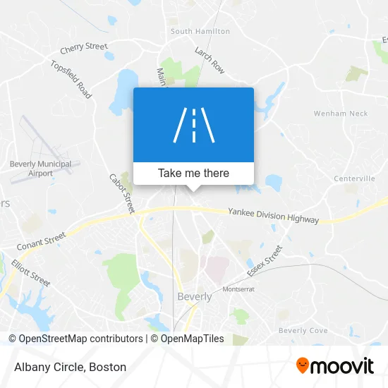 Albany Circle map
