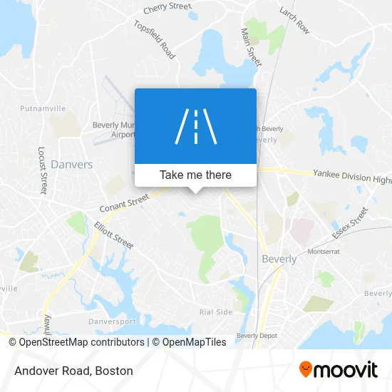 Andover Road map