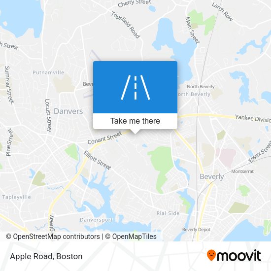 Mapa de Apple Road