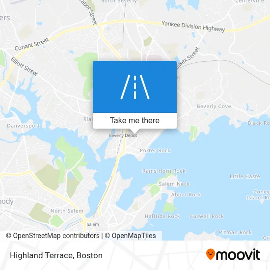 Highland Terrace map