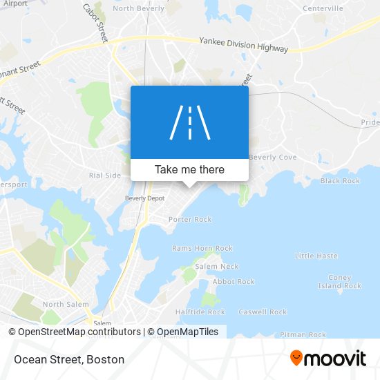 Ocean Street map