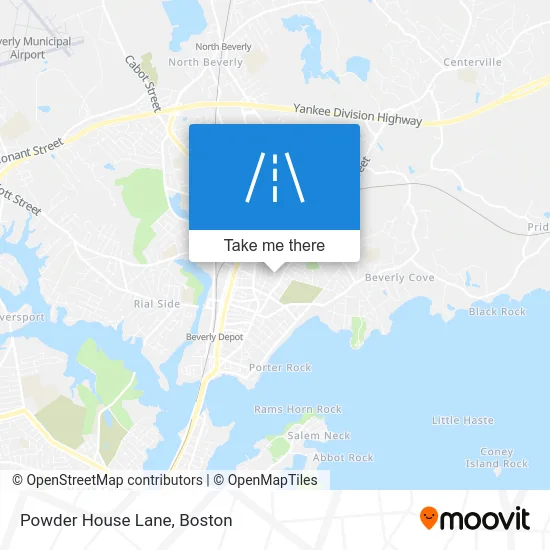 Powder House Lane map