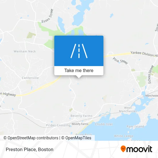 Preston Place map