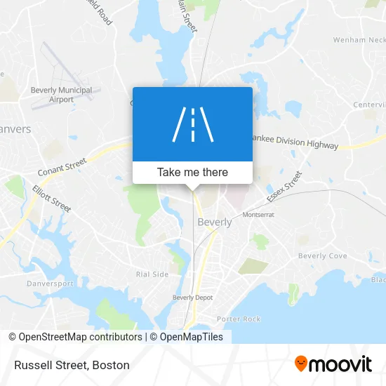 Russell Street map