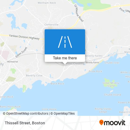 Thissell Street map