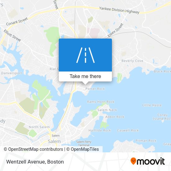 Mapa de Wentzell Avenue