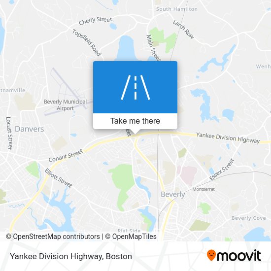 Yankee Division Highway map