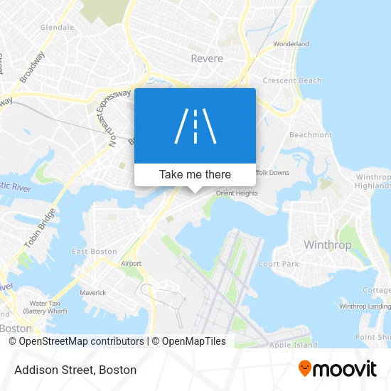 Addison Street map