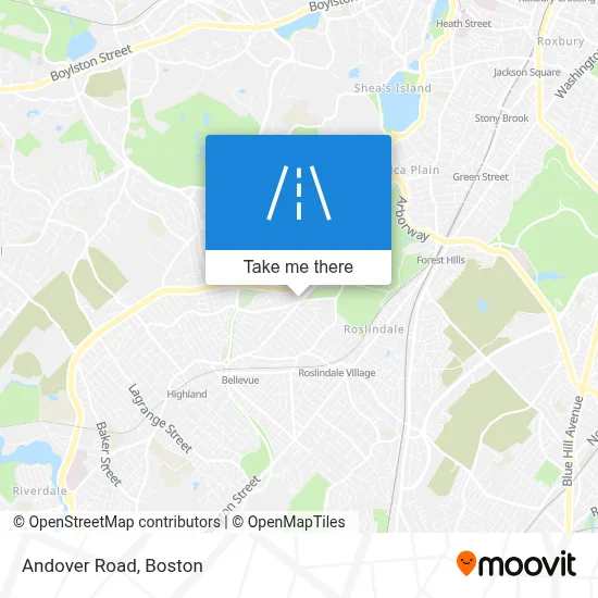 Andover Road map