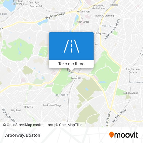 Arborway map