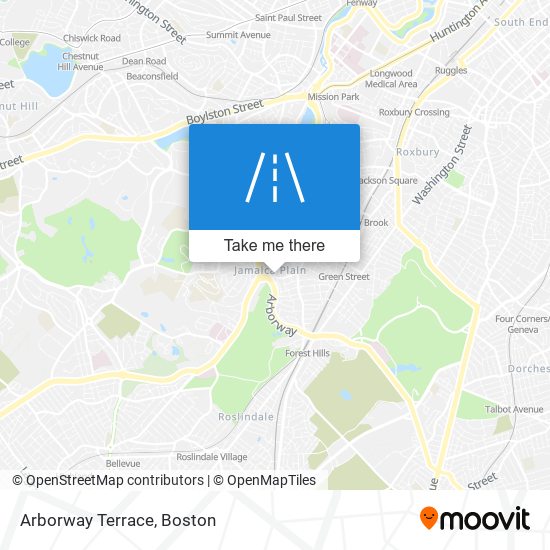 Mapa de Arborway Terrace