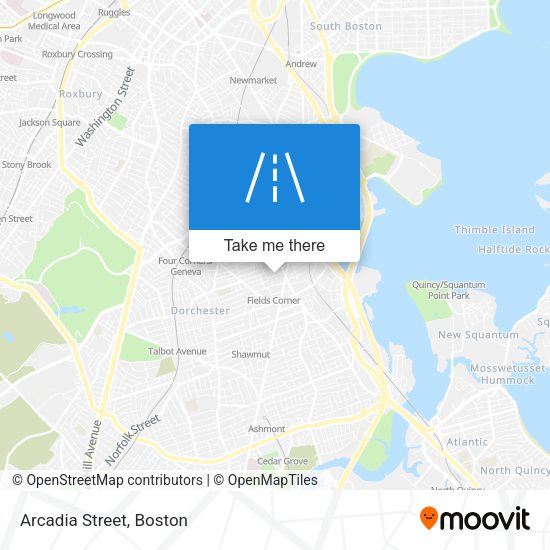 Mapa de Arcadia Street