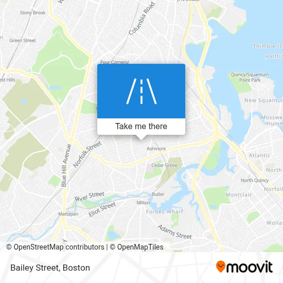 Bailey Street map