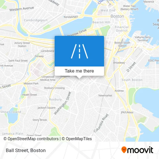 Ball Street map