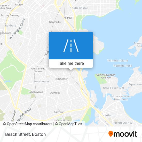 Mapa de Beach Street