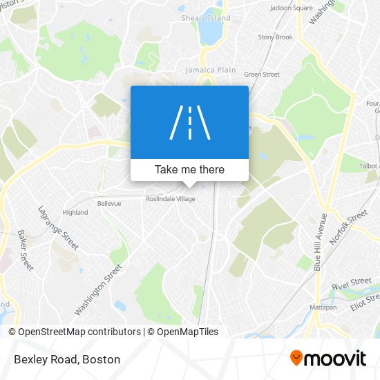 Bexley Road map