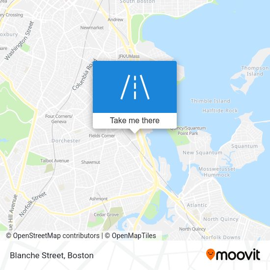 Mapa de Blanche Street