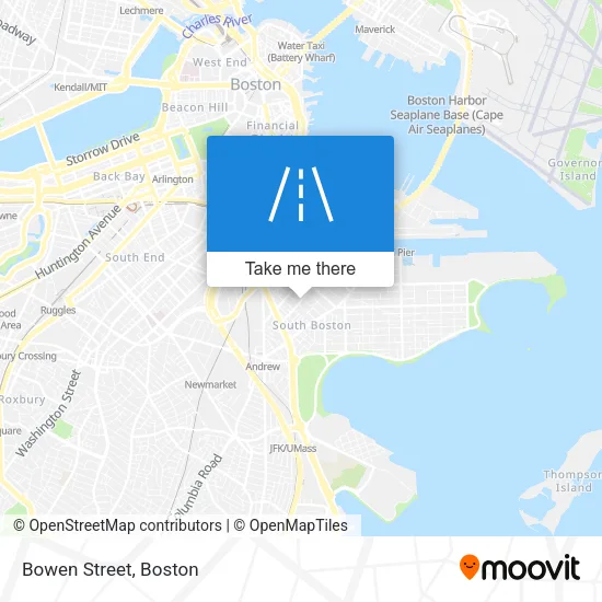 Bowen Street map