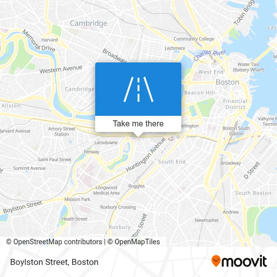 Boylston Street map