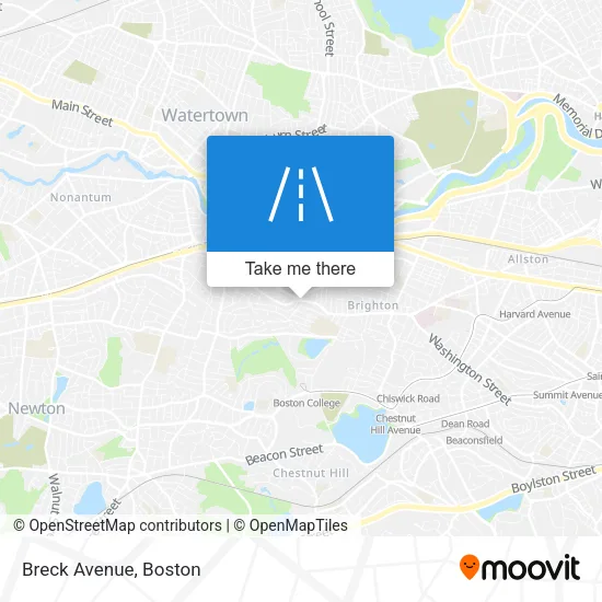 Breck Avenue map