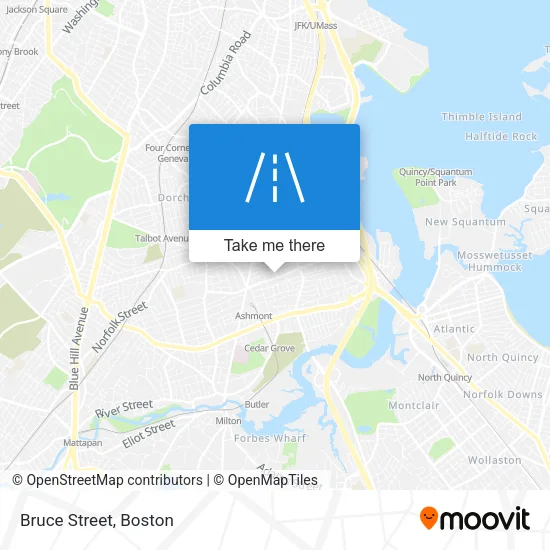 Bruce Street map
