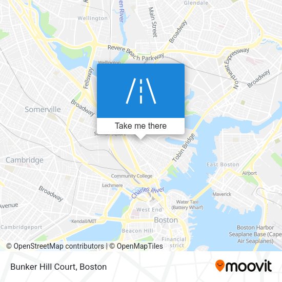 Mapa de Bunker Hill Court