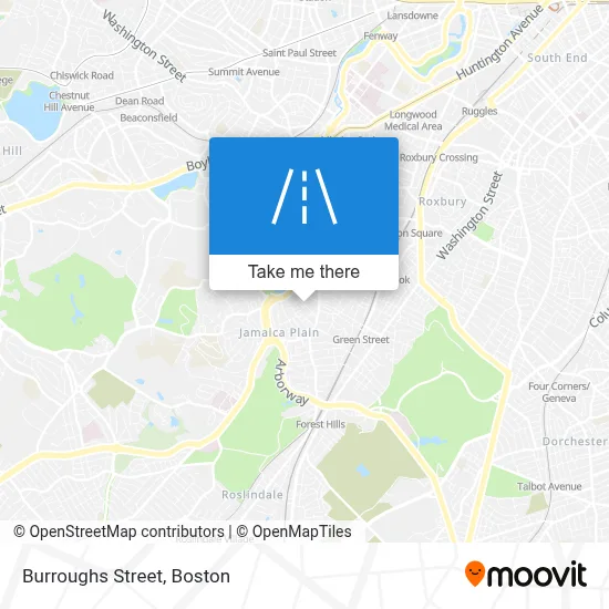 Burroughs Street map