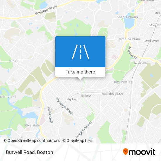 Burwell Road map