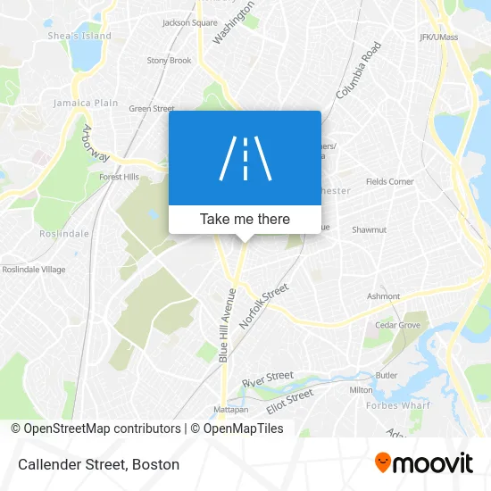 Callender Street map