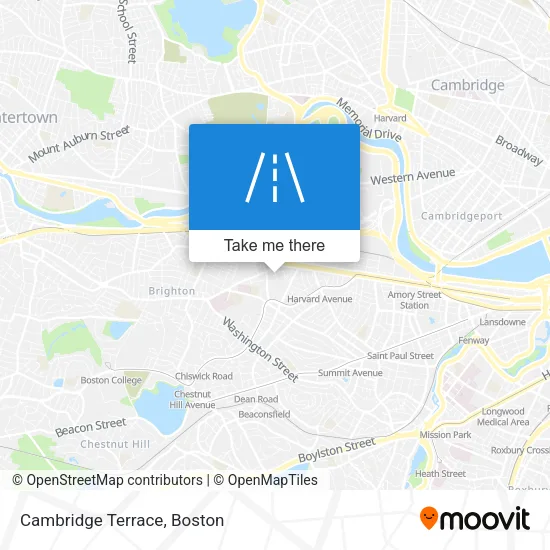 Cambridge Terrace map
