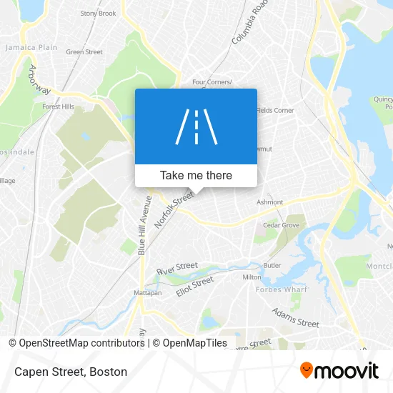 Capen Street map