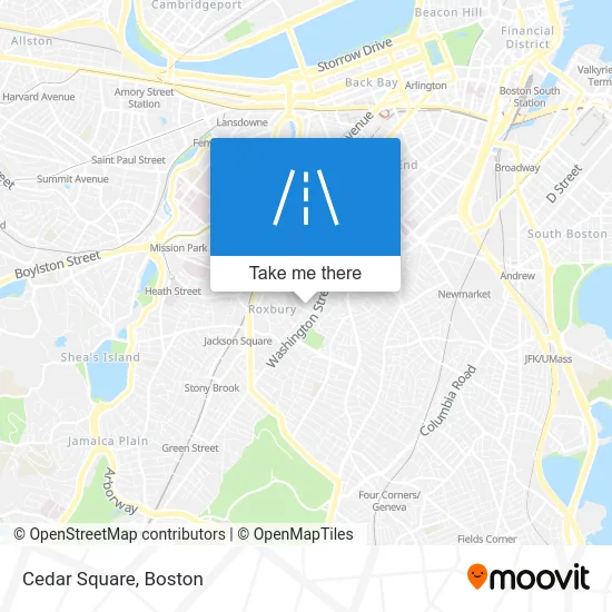 Cedar Square map