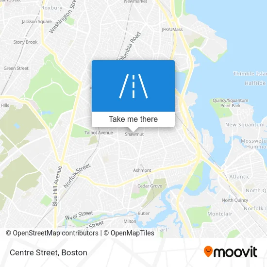 Mapa de Centre Street