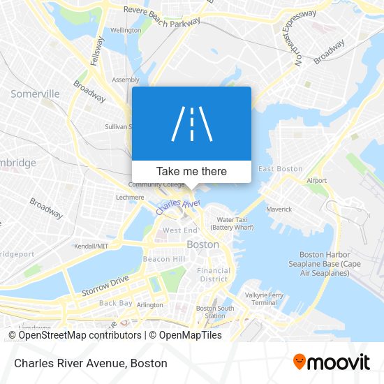 Mapa de Charles River Avenue