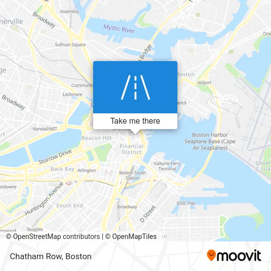 Chatham Row map