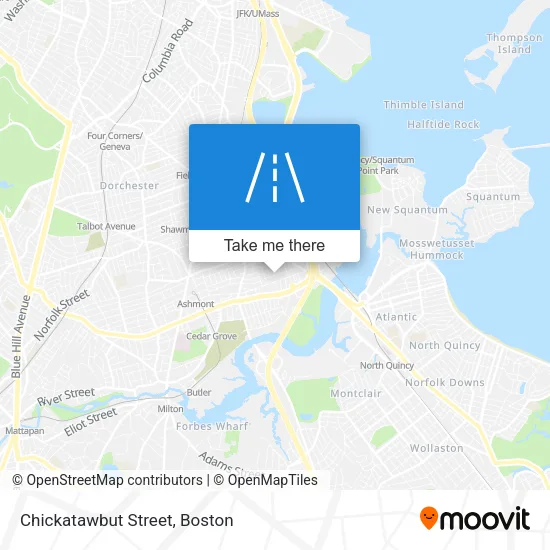 Chickatawbut Street map