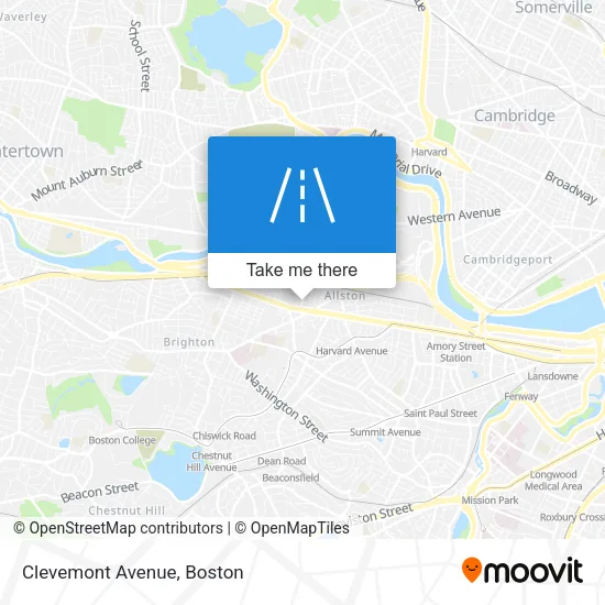 Clevemont Avenue map