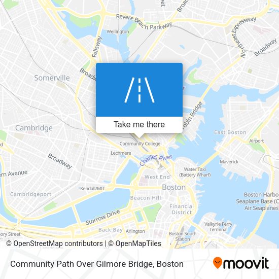 Mapa de Community Path Over Gilmore Bridge