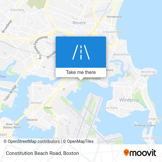 Constitution Beach Road map